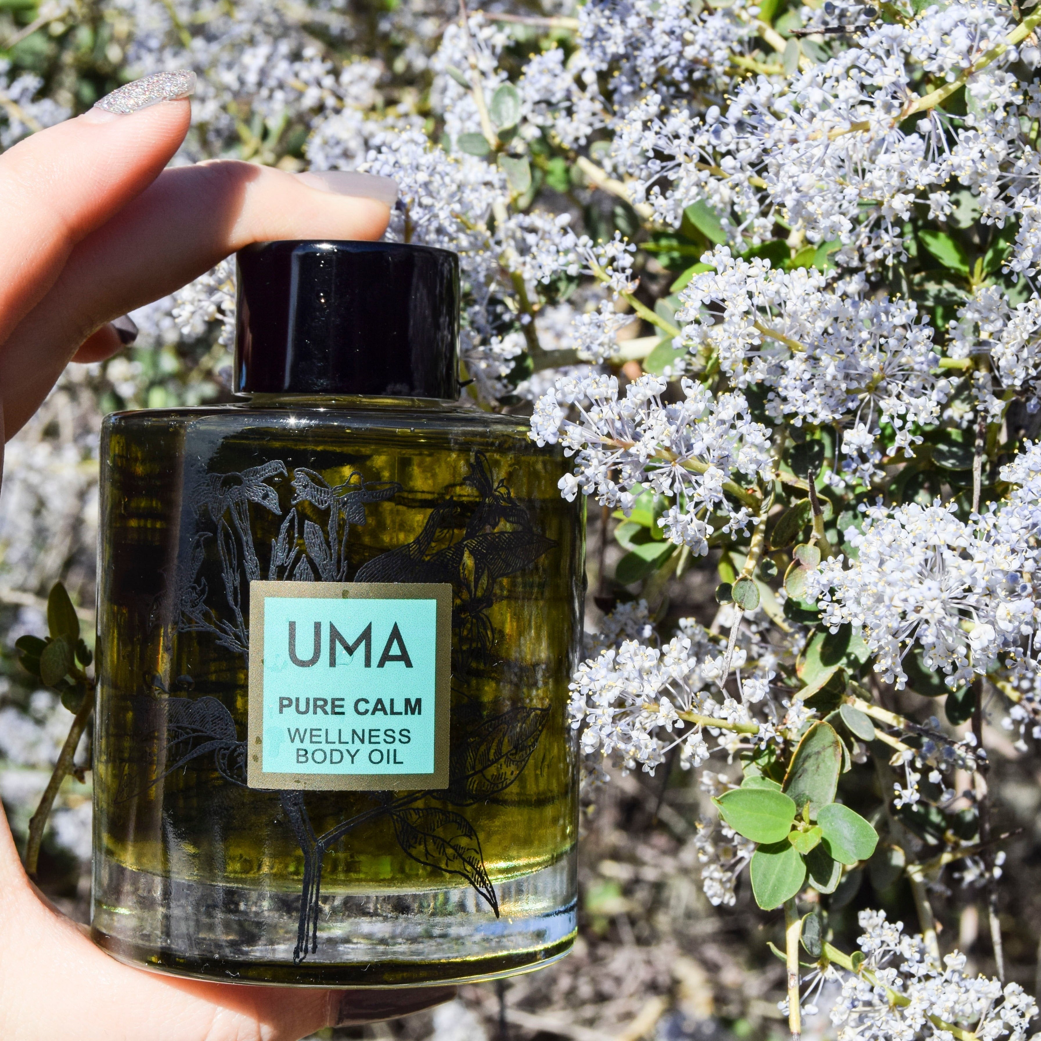 UMA Pure Calm Wellness Bath & Body Oil Gift Set