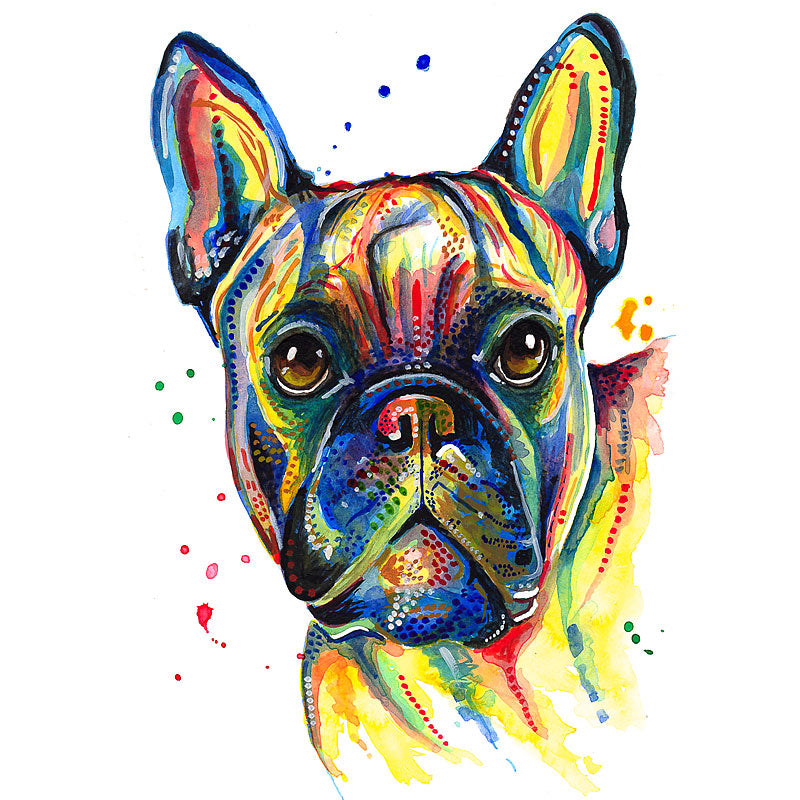 French Bulldog Art Prints - 'Too Cool!' - Size & Mounting Options