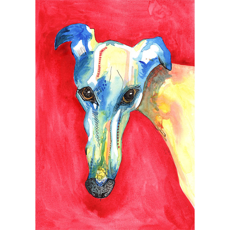 Greyhound Art Prints - 'Swoosh'