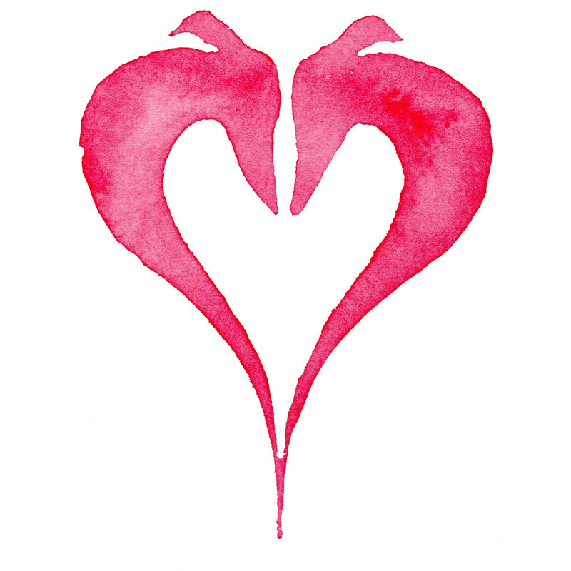 Greyhound Art Prints - 'Rising Hearts'