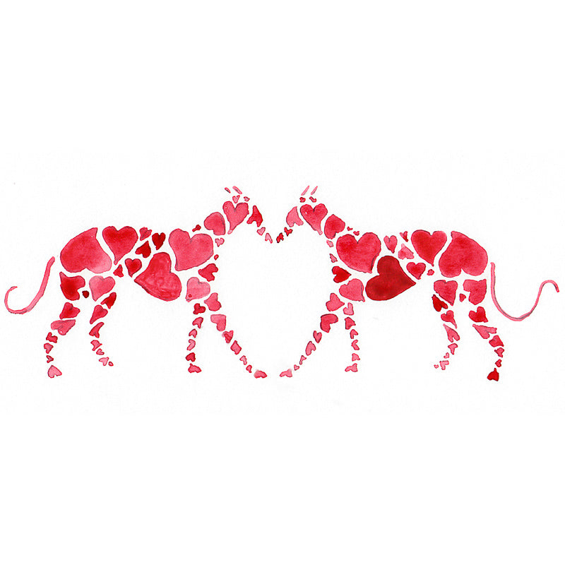 Greyhound Art Prints - 'Greyhound Love'