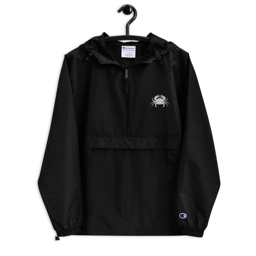 Crab Embroidered Champion Packable Jacket