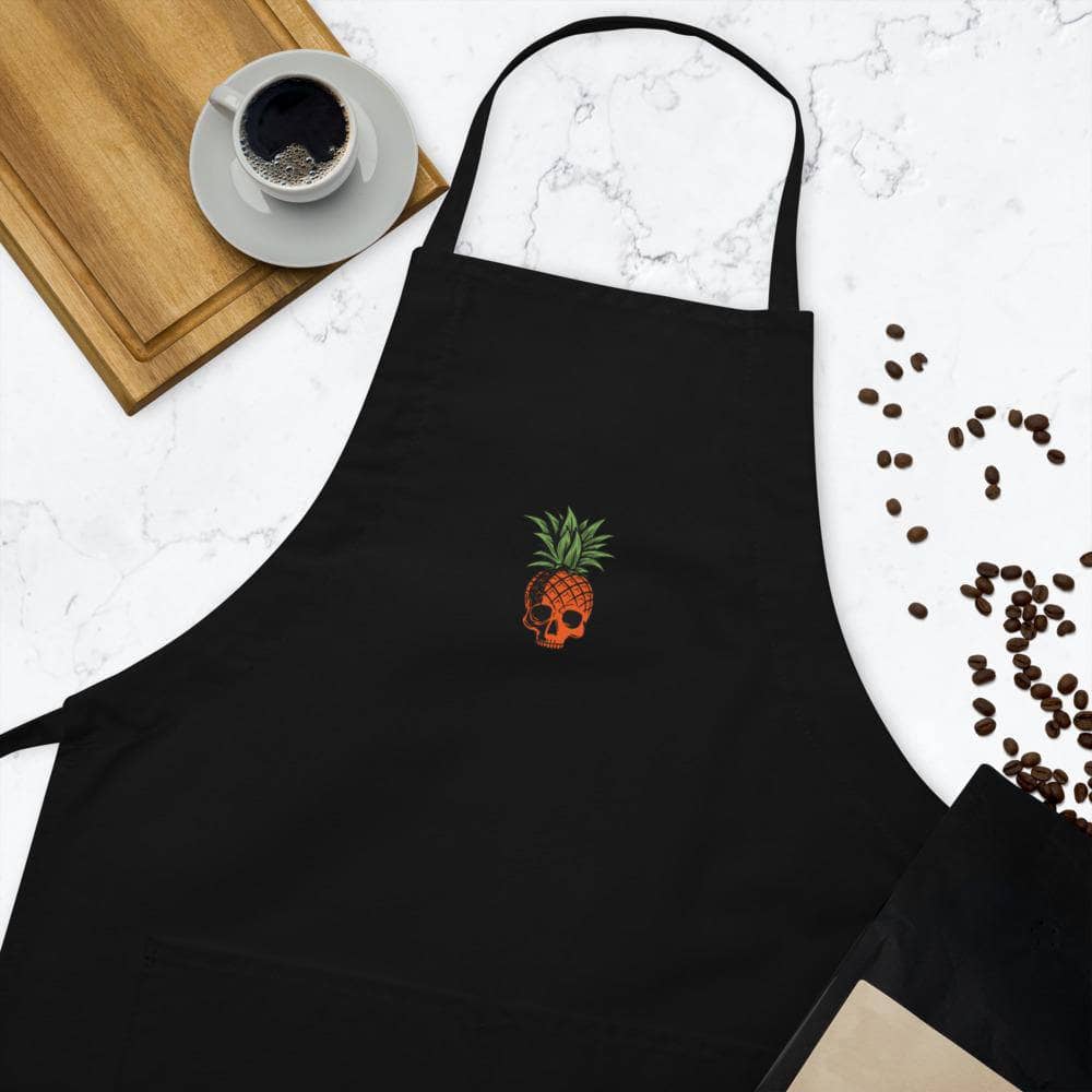 Deadly Pineapple Embroidered Apron