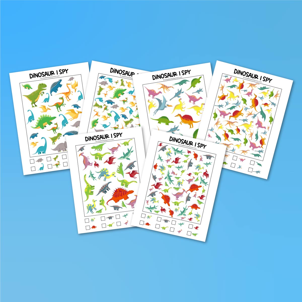 Dinosaur I Spy Printables