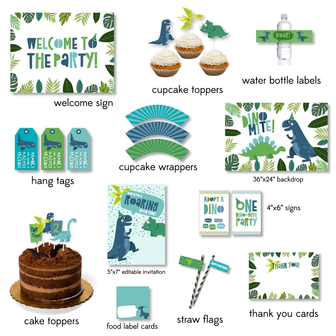 Dinosaur Party Printable Pack