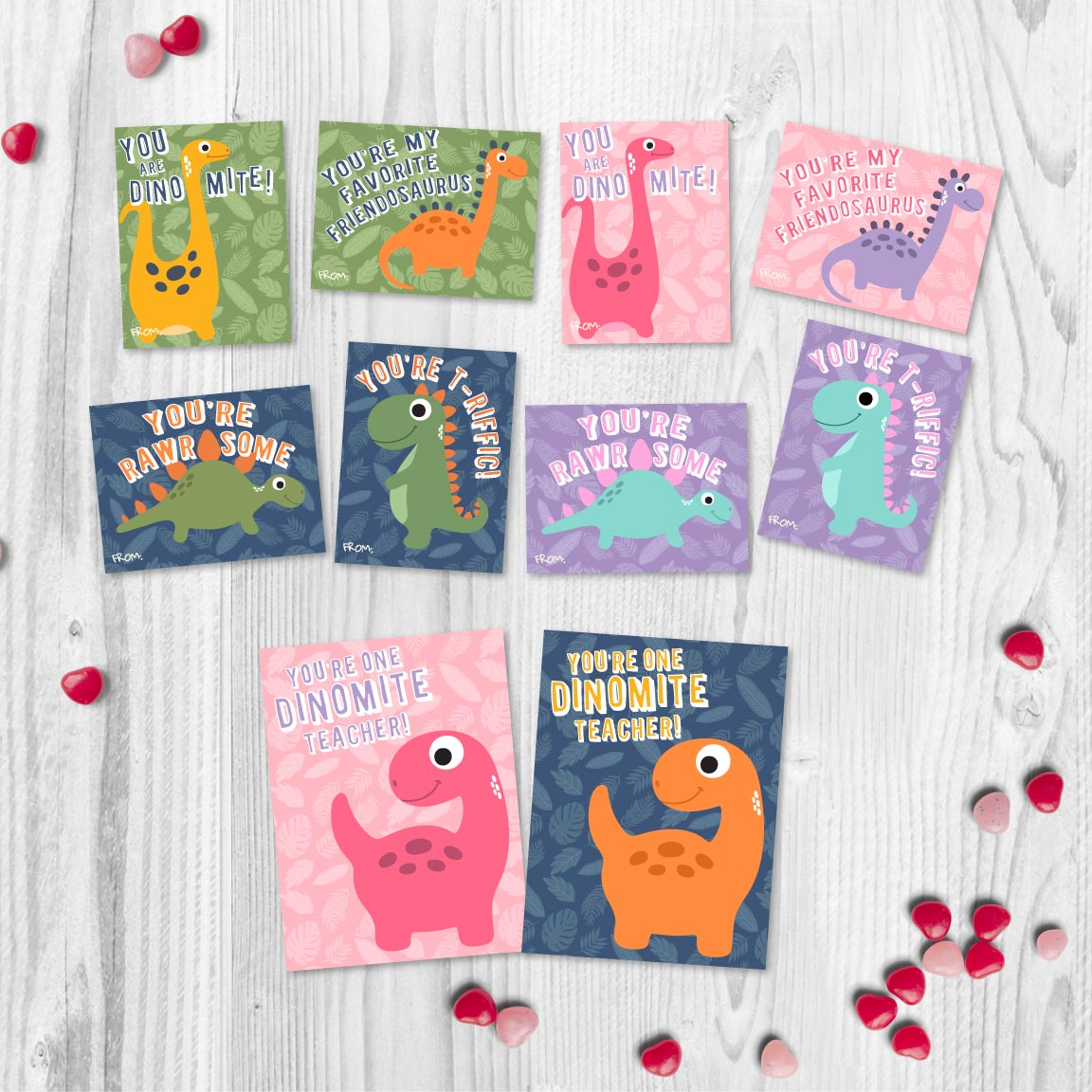 Dinosaur Valentines