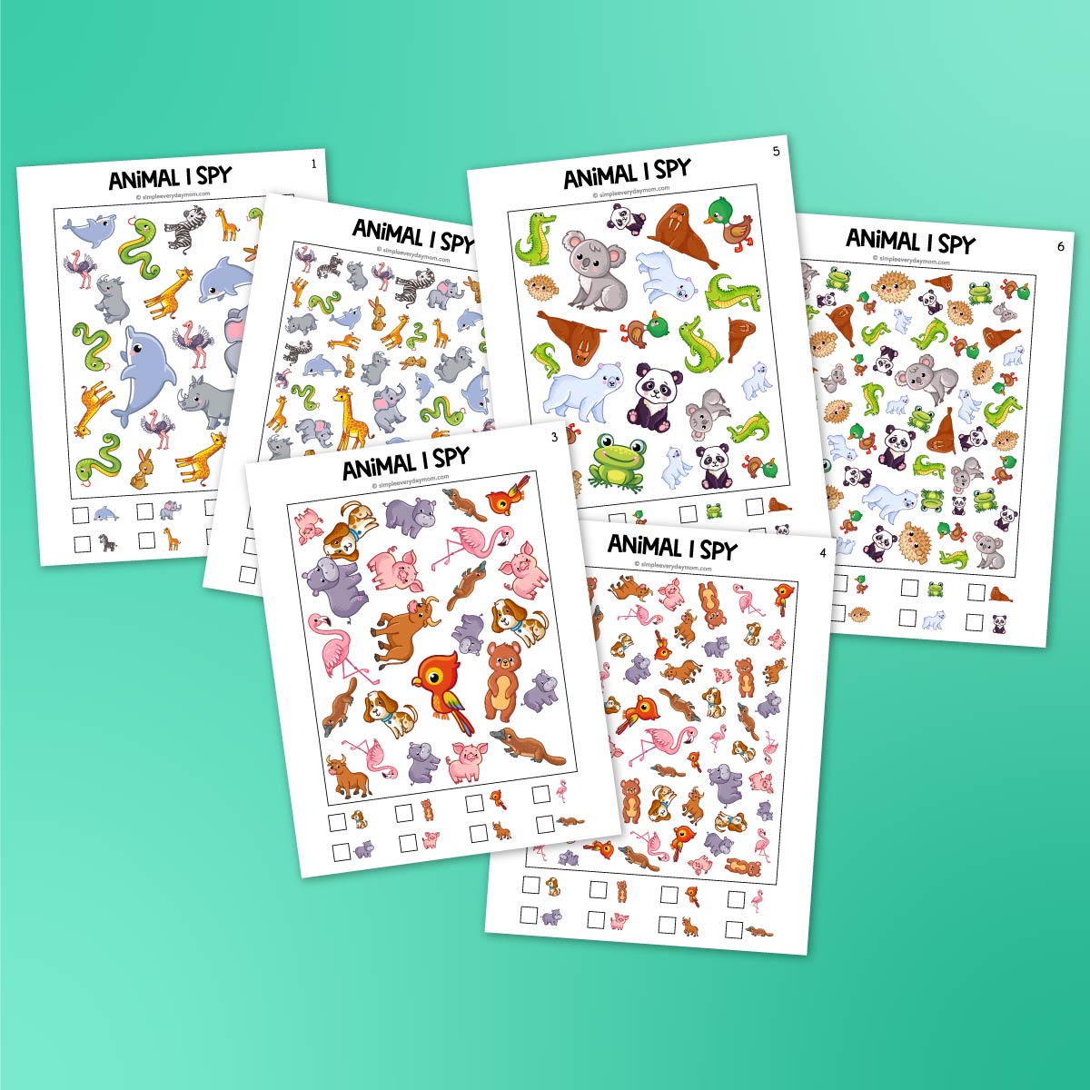 Animal I Spy Printables