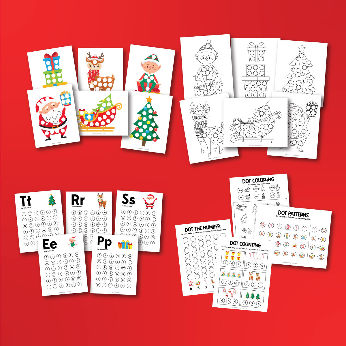 Christmas Do A Dot Printables