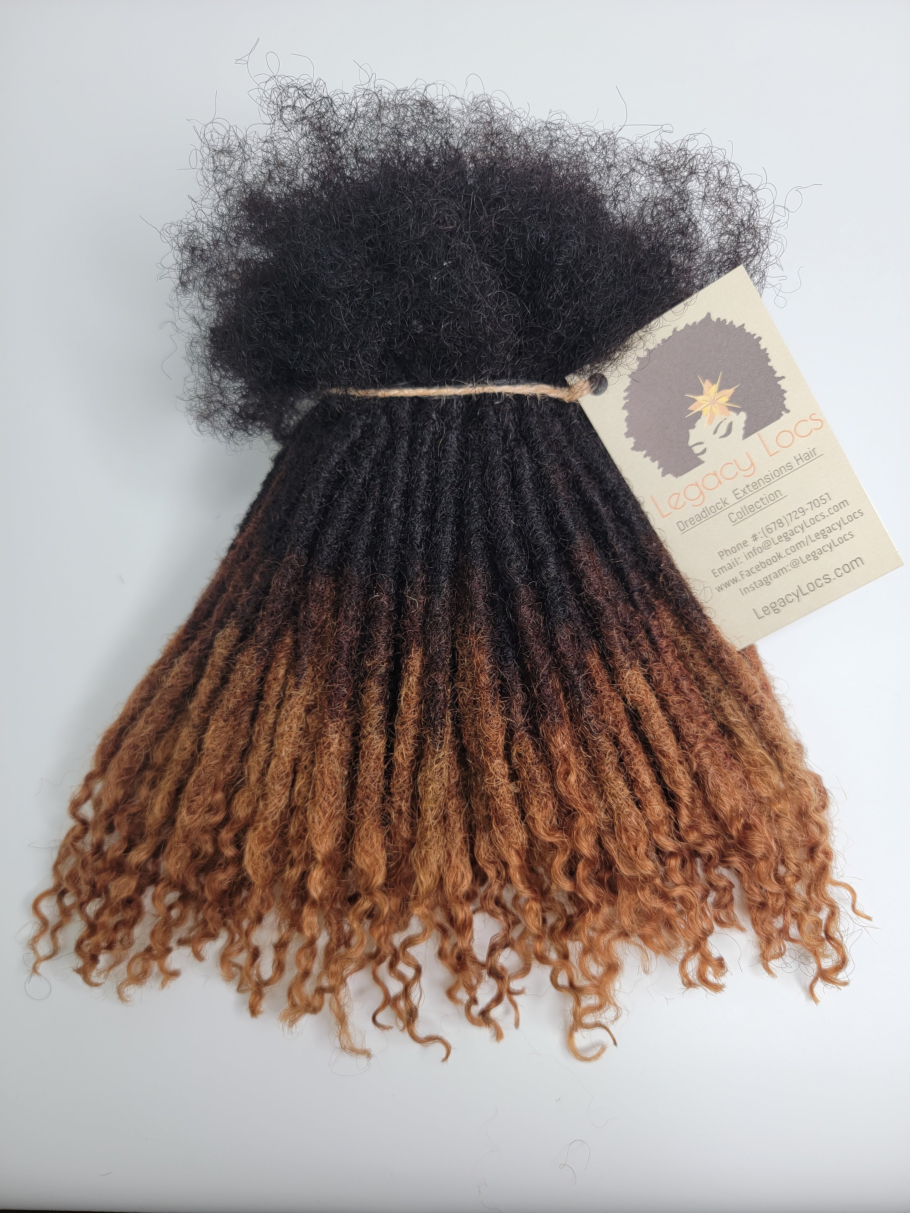 Medium Width Standard Coil Loc Extensions Color Honey Tip Variants(CUSTOM PRE-ORDER /SHIPS IN 2-6 WEEKS)