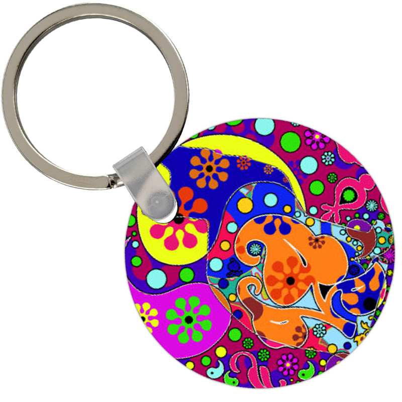 Sublimation Blanks MDF Keychain - Circle - 1-Sided Key Tag - 2x2"