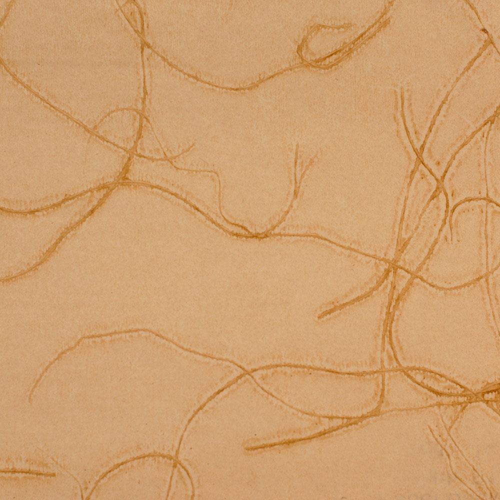 Abstract Swirling Beige and Yellow Grasscloth Wallpaper R4626