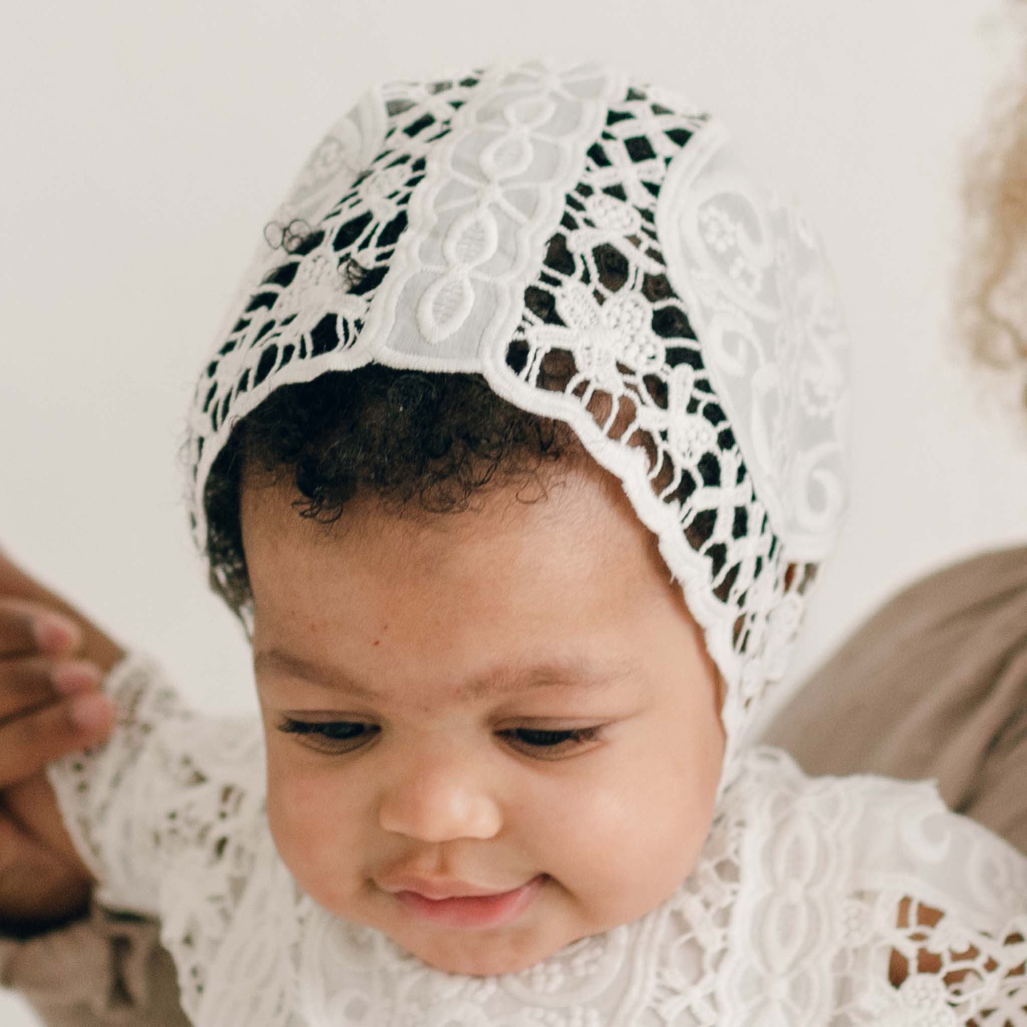 Adeline Lace Bonnet