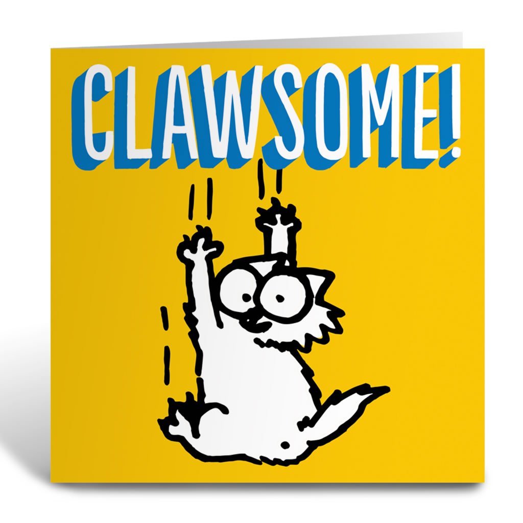 Clawsome Square Greeting Card