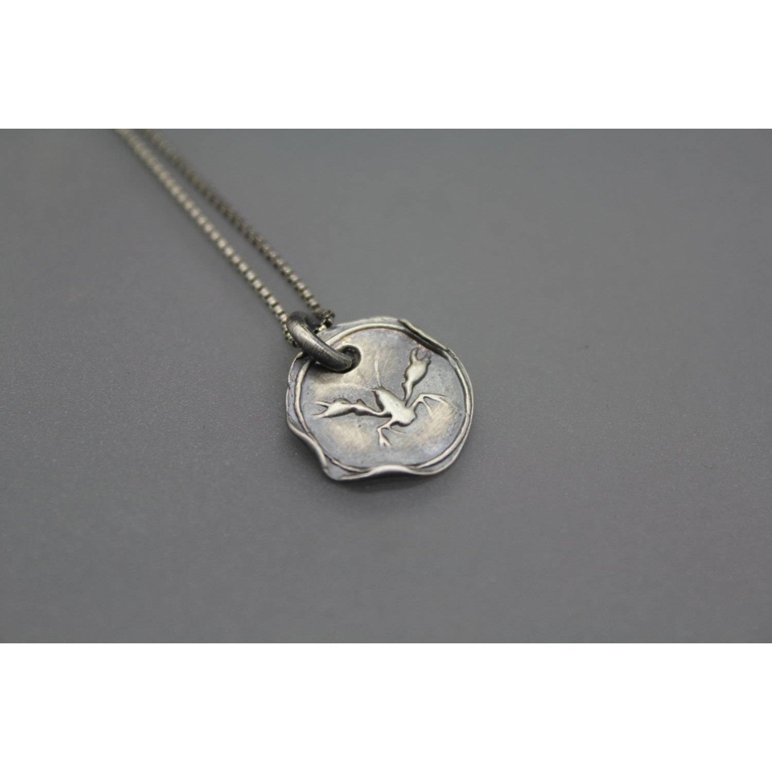 Crawfish Wax Seal Jewelry In Silver
