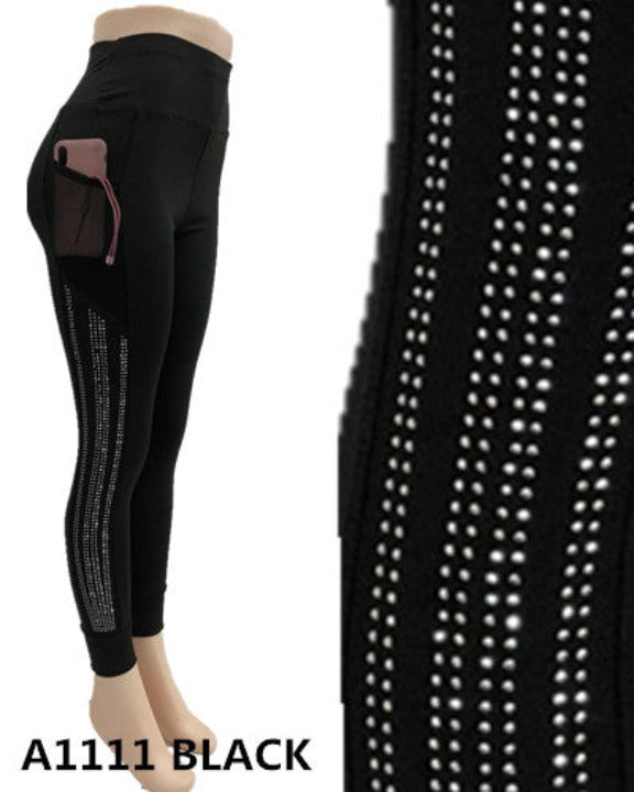 LYDAA Women's Yoga Legging With Phone Pocket
