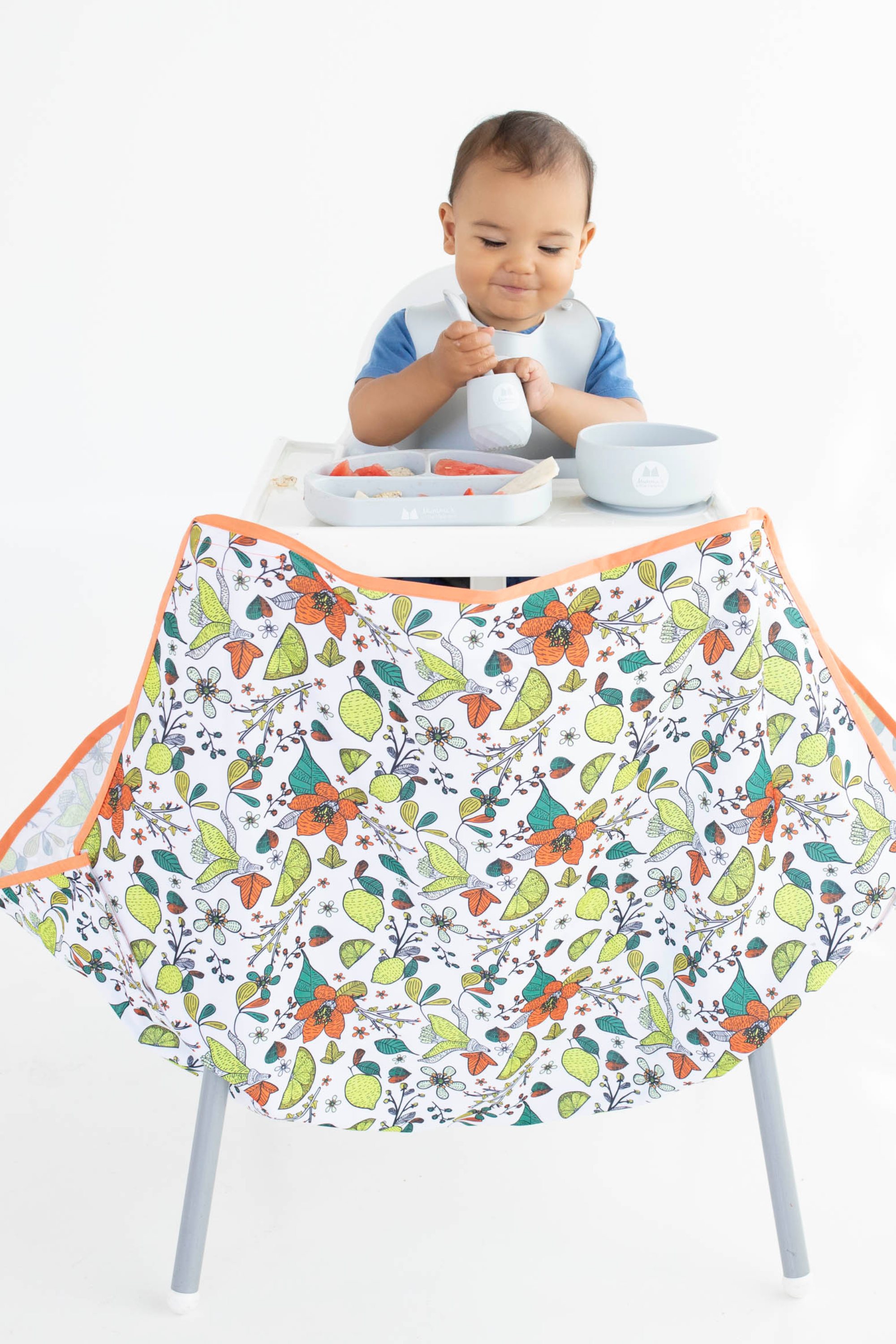 High Chair Food Catcher - Flowers