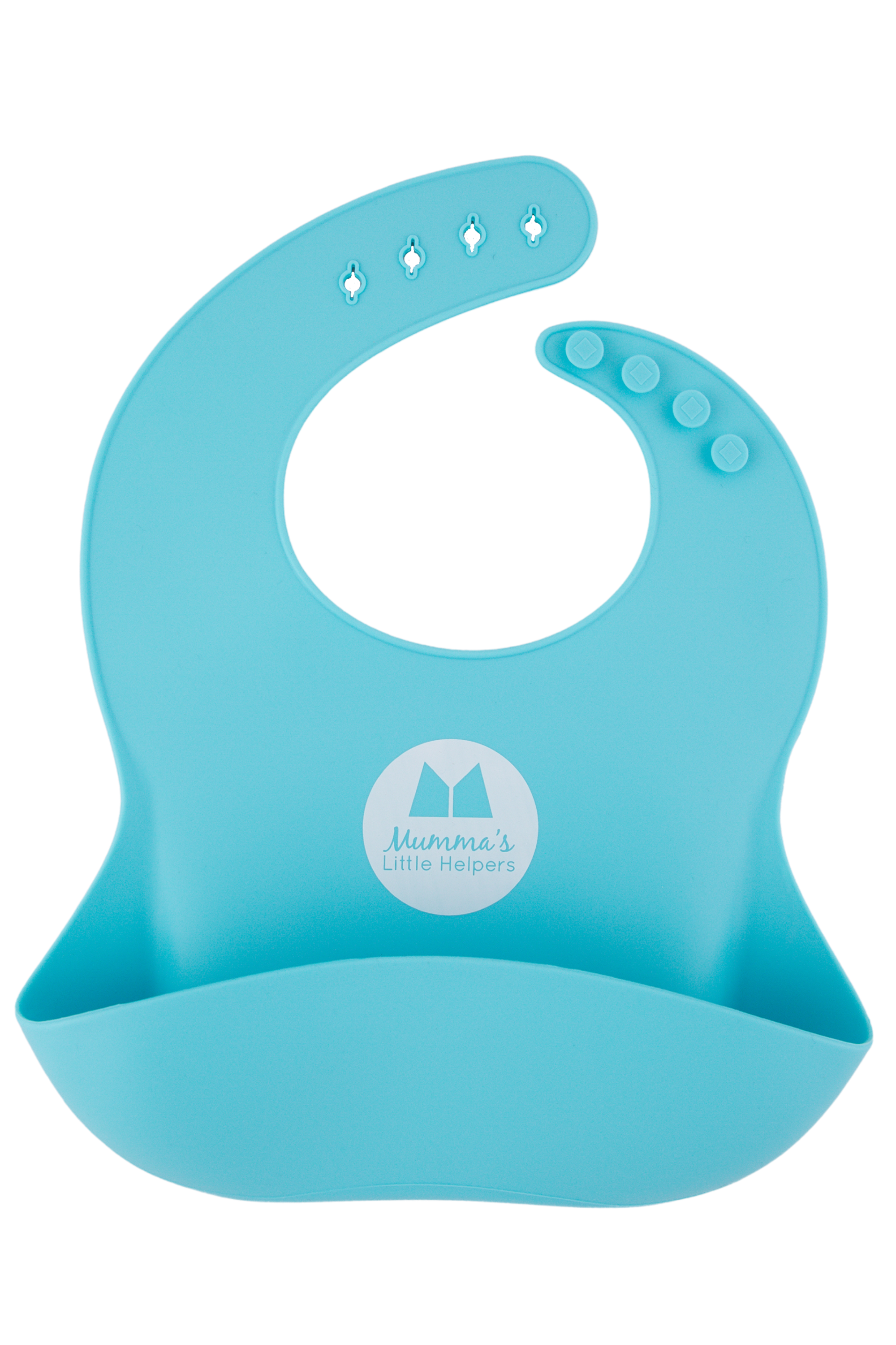 Baby and Toddler Mess Catcher Bib - Blue