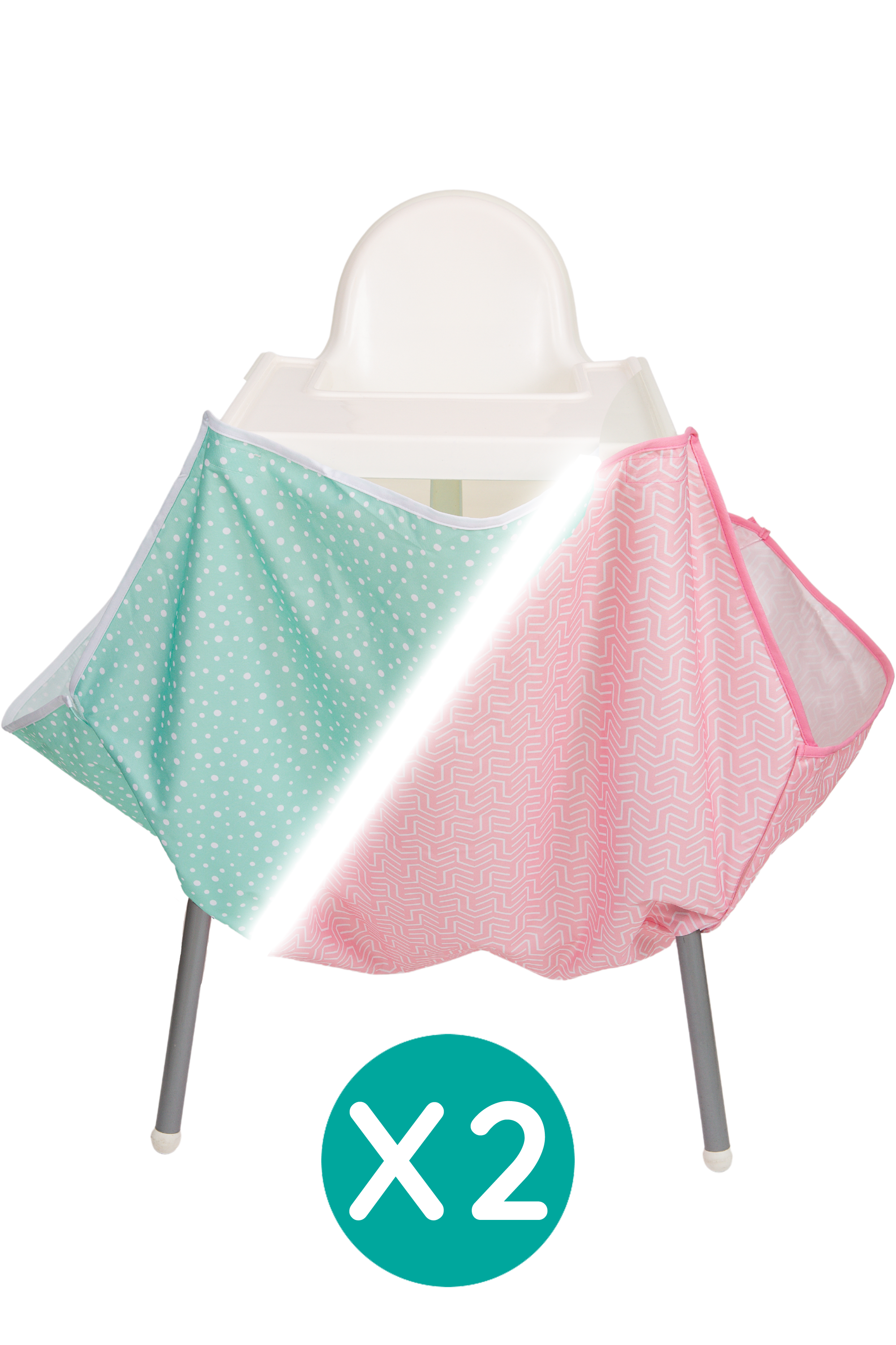 2 x High Chair Food Catcher Elegance Range - Bundle & Save