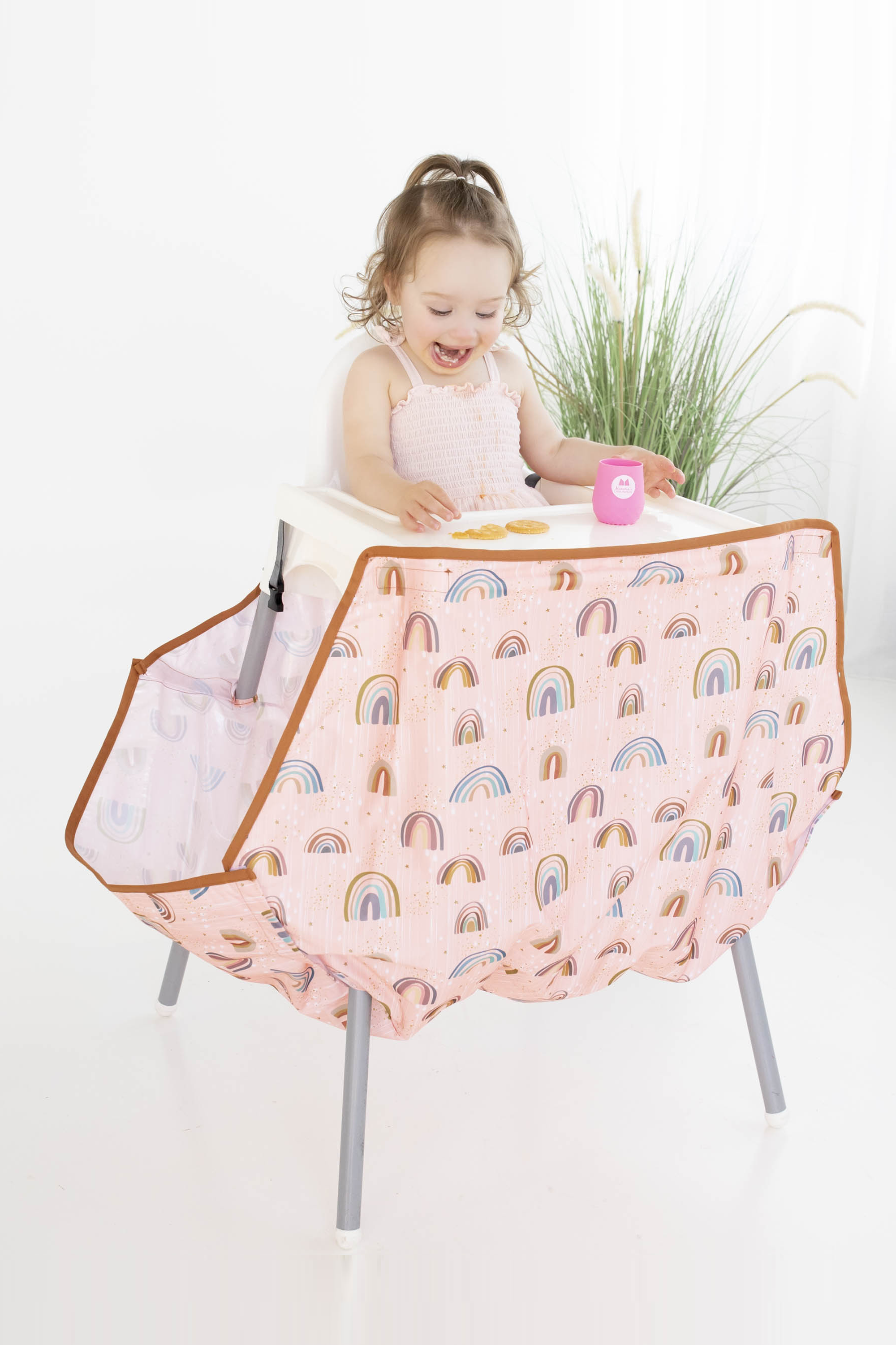 High Chair Food Catcher - Rainbows