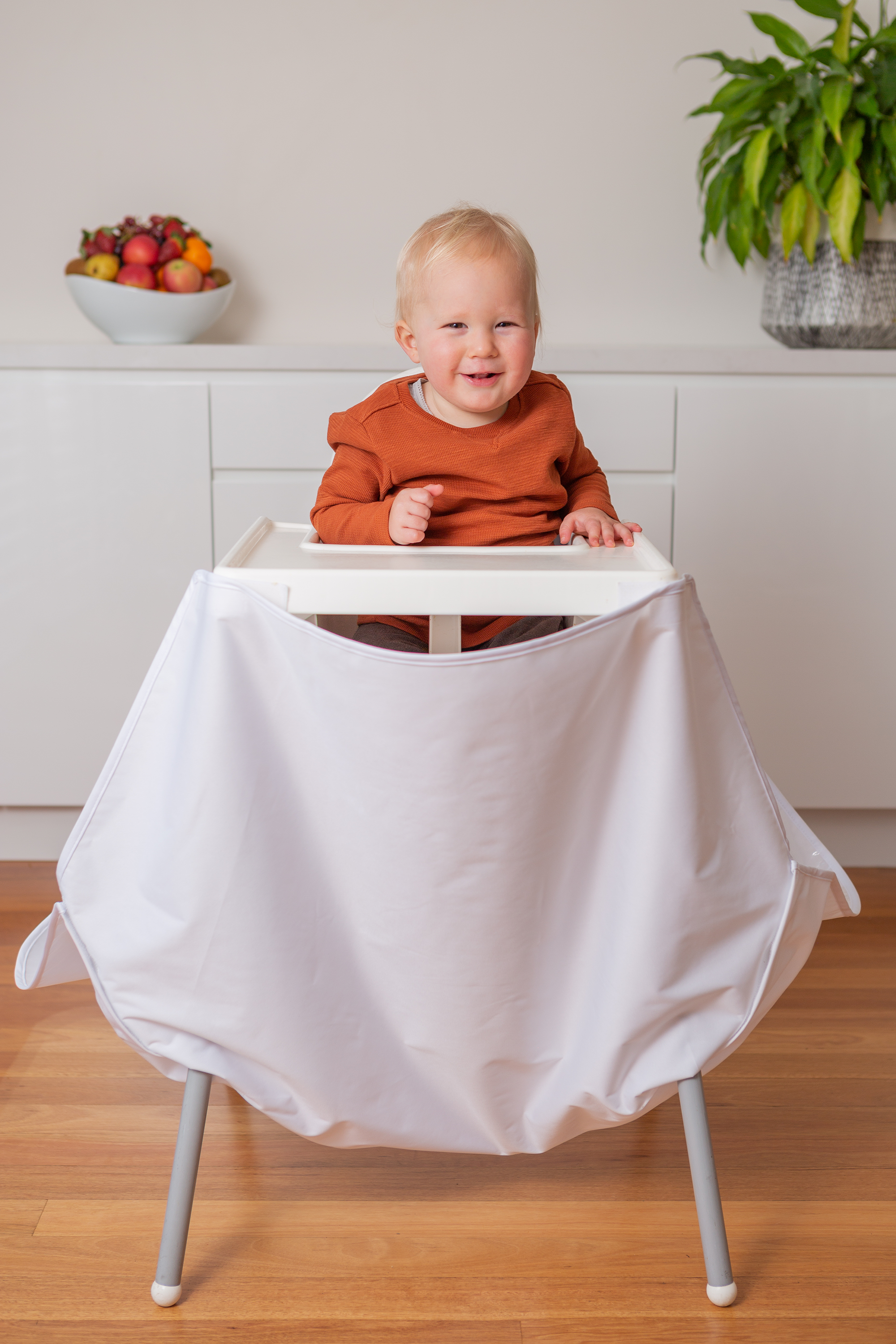 High Chair Food Catcher - White