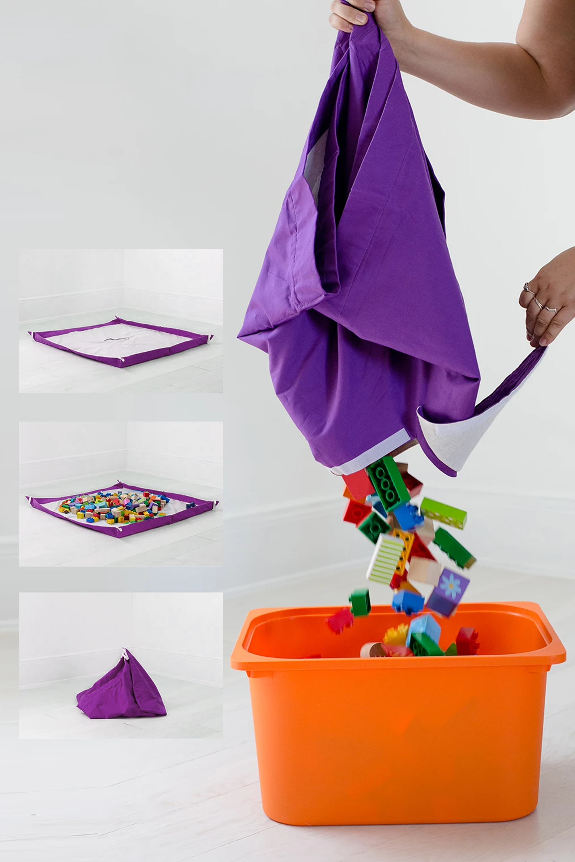 Brick & Toy Tipper Mat - Purple
