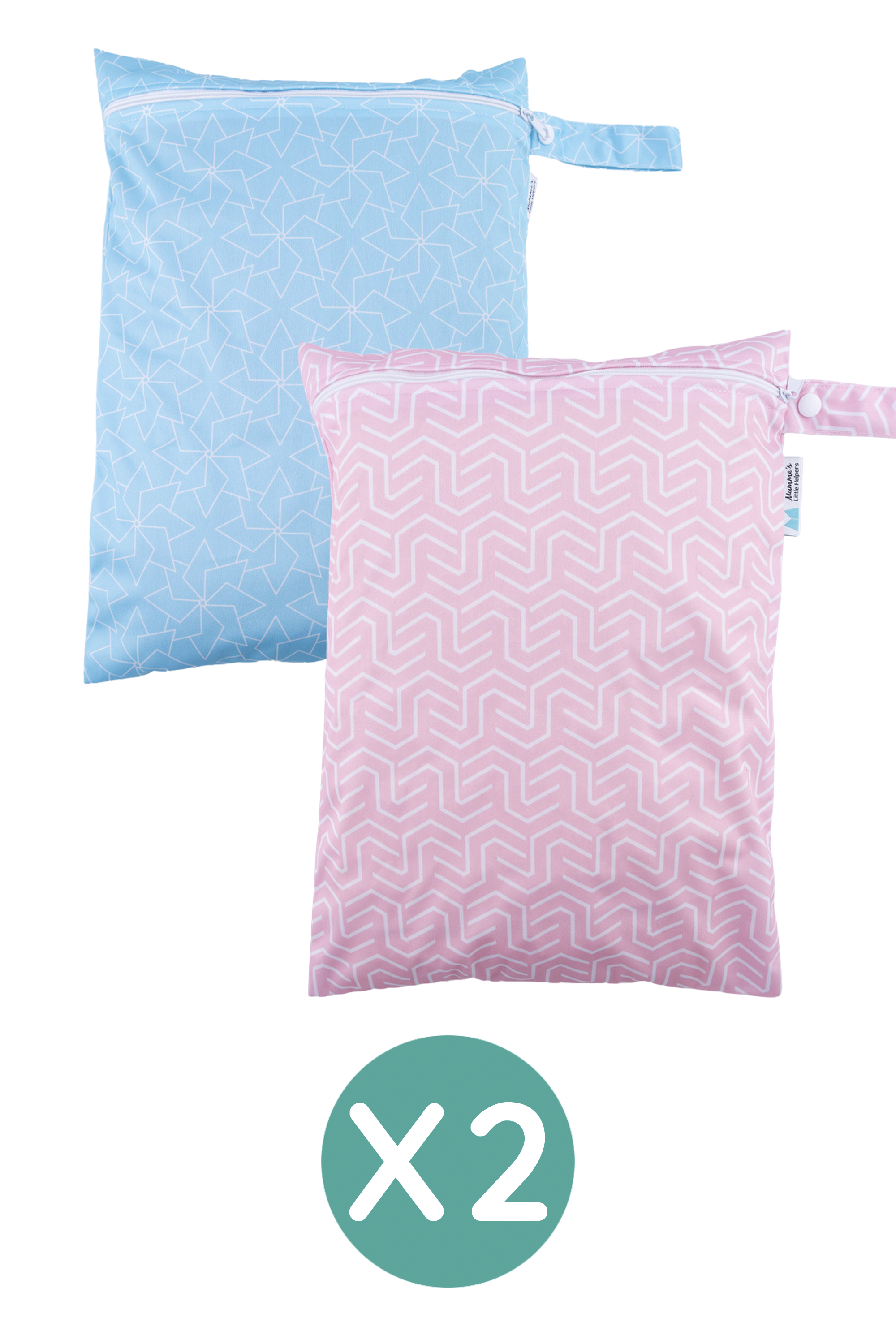 2 x Wet Bag | Large, waterproof & durable with zip - Bundle