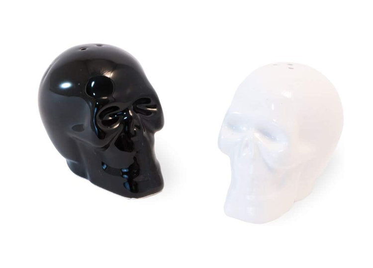 Black & White Skulls Salt and Pepper Shakers