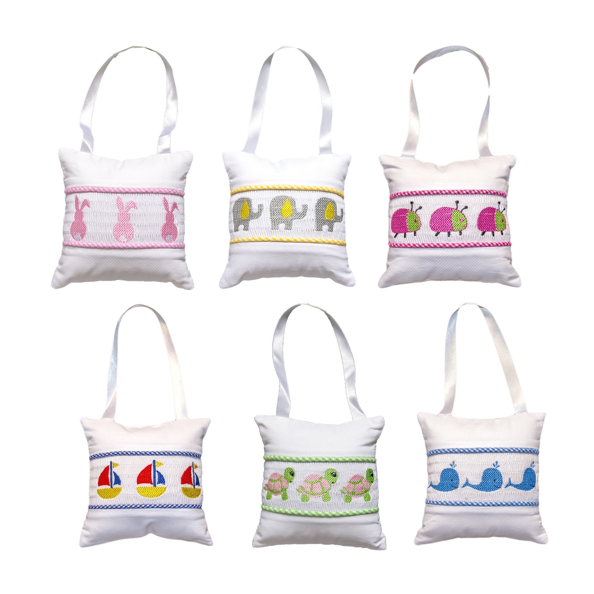 Baby Nursery Hanger Doorknob Smocked Music Pillows