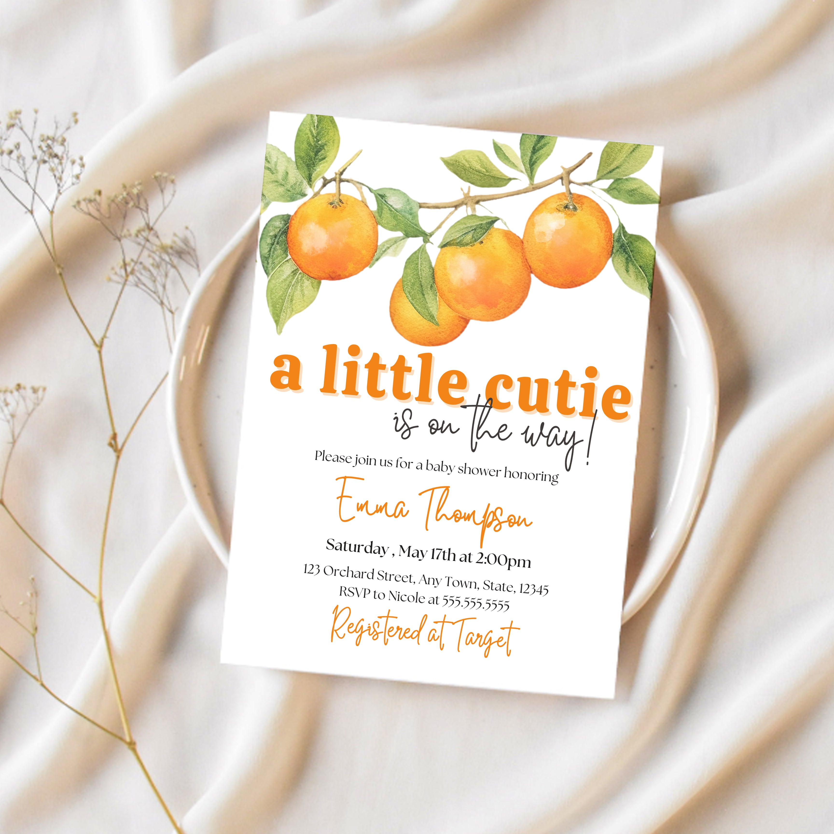 A Little Cutie Is On The Way | Little Cutie Baby Shower