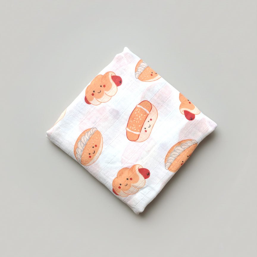 Organic Bamboo Blend Swaddle - Bakery Buns