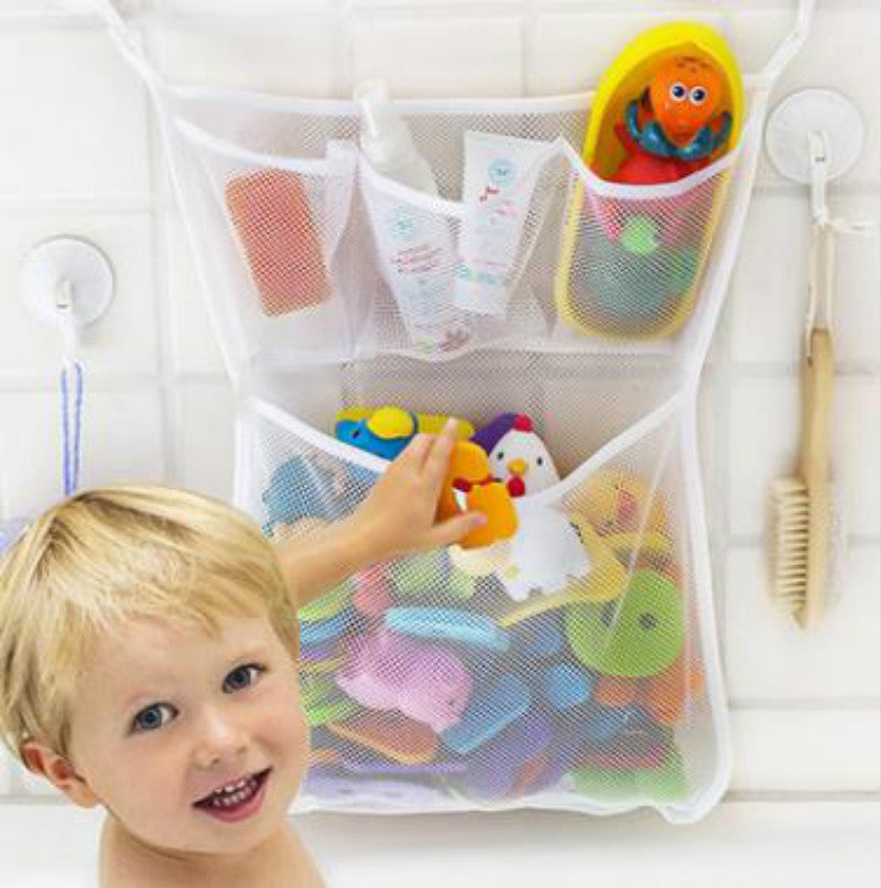 Hanging Baby Bath Toy Storage Mesh Bag Bathroom Organizer | Caroeas