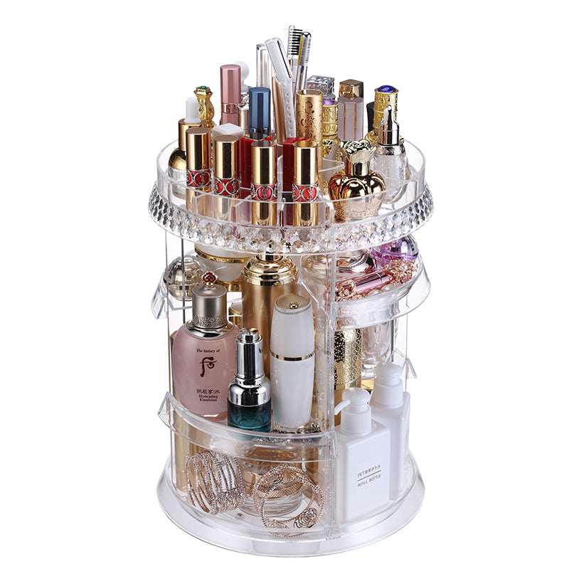 Clear Makeup Organizer Countertop Make Up Box | Caroeas