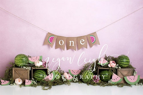 Kate 1st Birthday Watermelon Decoration Backdrop Designed by Megan Leigh Photography