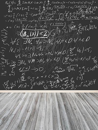 Kate  Classroom  Blackboard Backdrop  Gray Floor for Children Photography